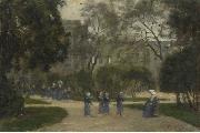 Stanislas lepine, Nuns and Schoolgirls in the Tuileries Gardens